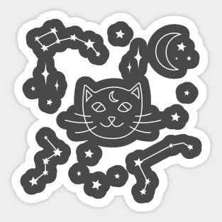 Astrological cat Sticker